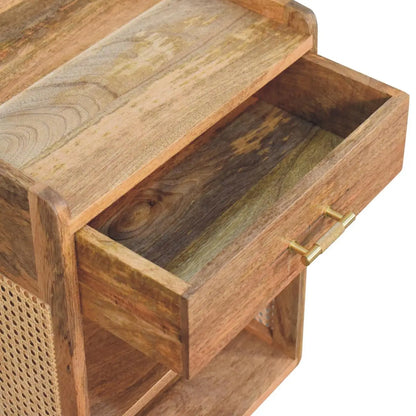 Larissa T-Bar Open Bedside Table | Nightstand