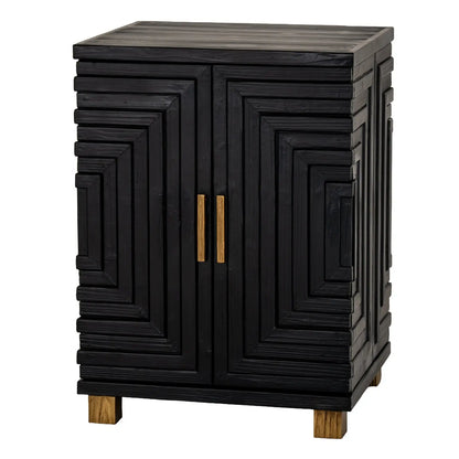 Lennox Black 2 Door Side Cupboard