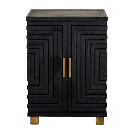 Lennox Black 2 Door Side Cupboard