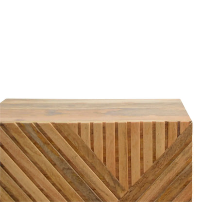 Lille 2 Drawer Oak-ish Bedside Table | Nightstand