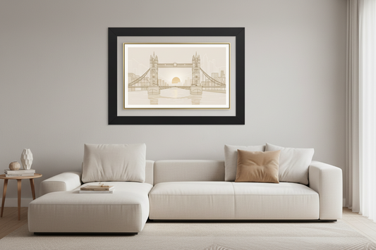 London Tower Bridge Framed Wall Art | Luxury Print