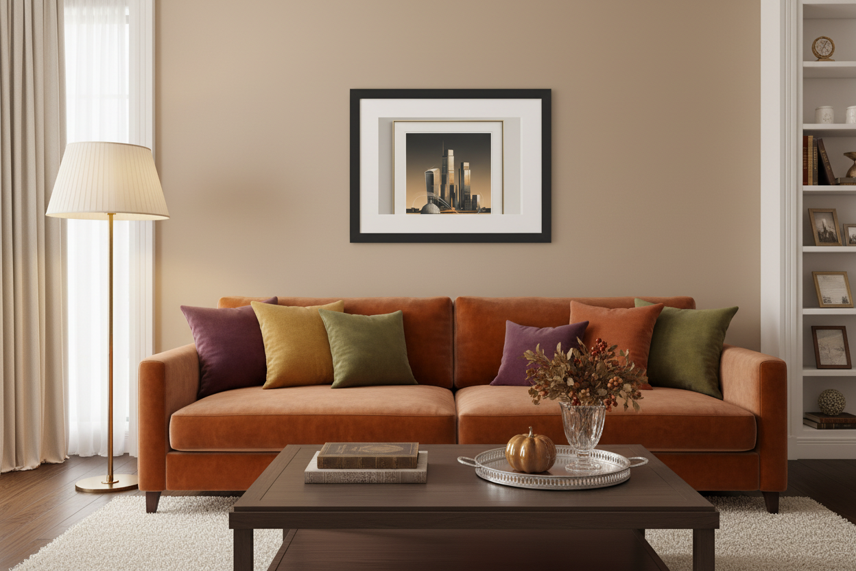London Hyde Park Autumn Framed Wall Art | Luxury Print