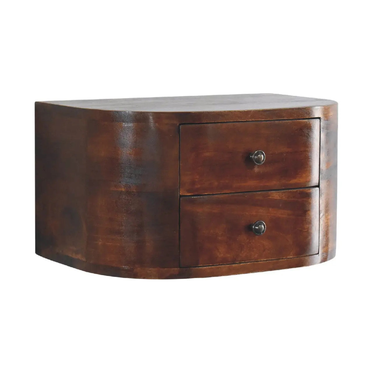 Lunar 2 Drawer Floating Bedside Table | Nightstand