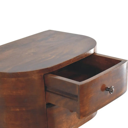Lunar 2 Drawer Floating Bedside Table | Nightstand