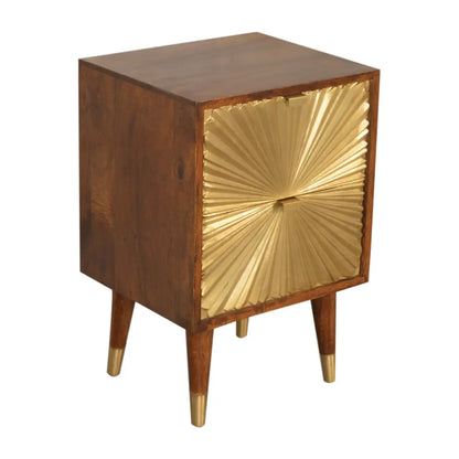 Manila Gold Bedside Table | Nightstand