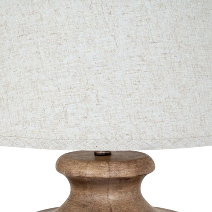 Marbelle Table Lamp With Edged Linen Shade