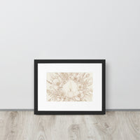 Candle Flame Botanicals Framed Wall Art | Luxury Print