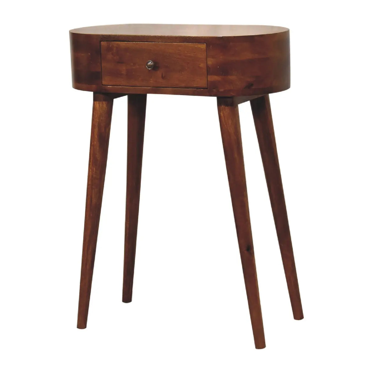 Mini Albion Chestnut Console Table Solid Mango Wood Hallway Entryway Table