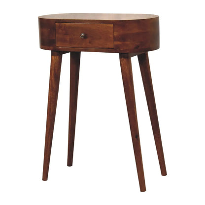 Mini Albion Chestnut Console Table Solid Mango Wood Hallway Entryway Table