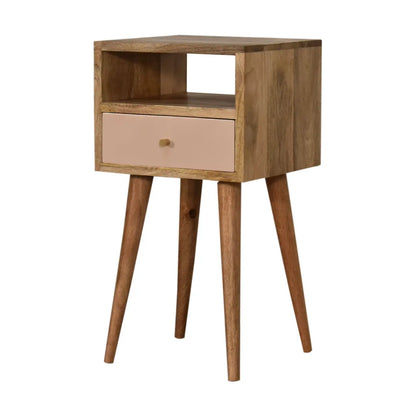 Mini Blush Hand Painted Bedside Table | Nightstand