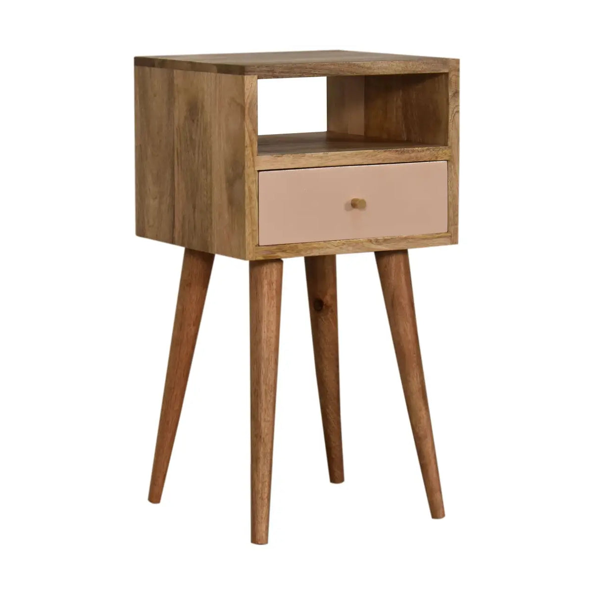 Mini Blush Hand Painted Bedside Table | Nightstand