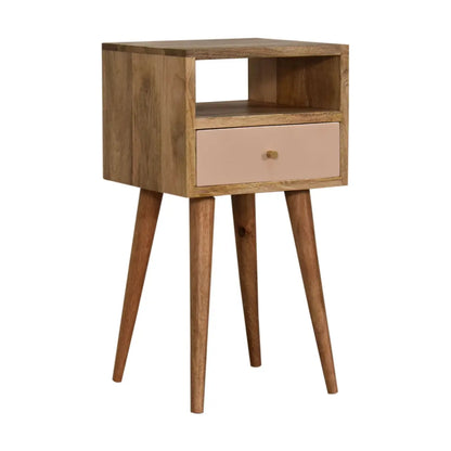 Mini Blush Hand Painted Bedside Table | Nightstand