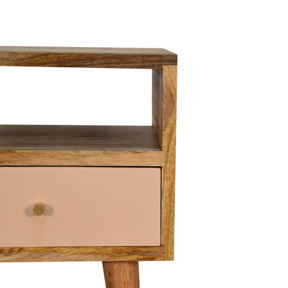 Mini Blush Hand Painted Bedside Table | Nightstand
