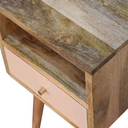 Mini Blush Hand Painted Bedside Table | Nightstand