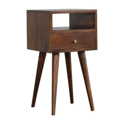 Mini Chestnut Bedside Table | Nightstand