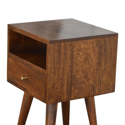 Mini Chestnut Bedside Table | Nightstand