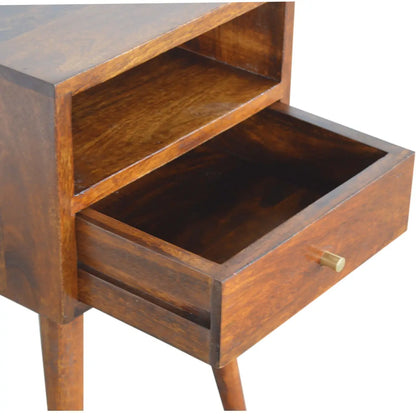 Mini Chestnut Bedside Table | Nightstand