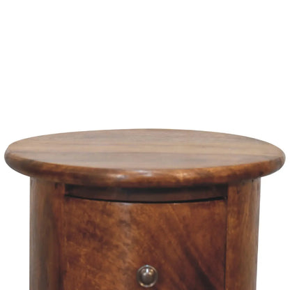 Mini Chestnut Drum Chest of Drawers