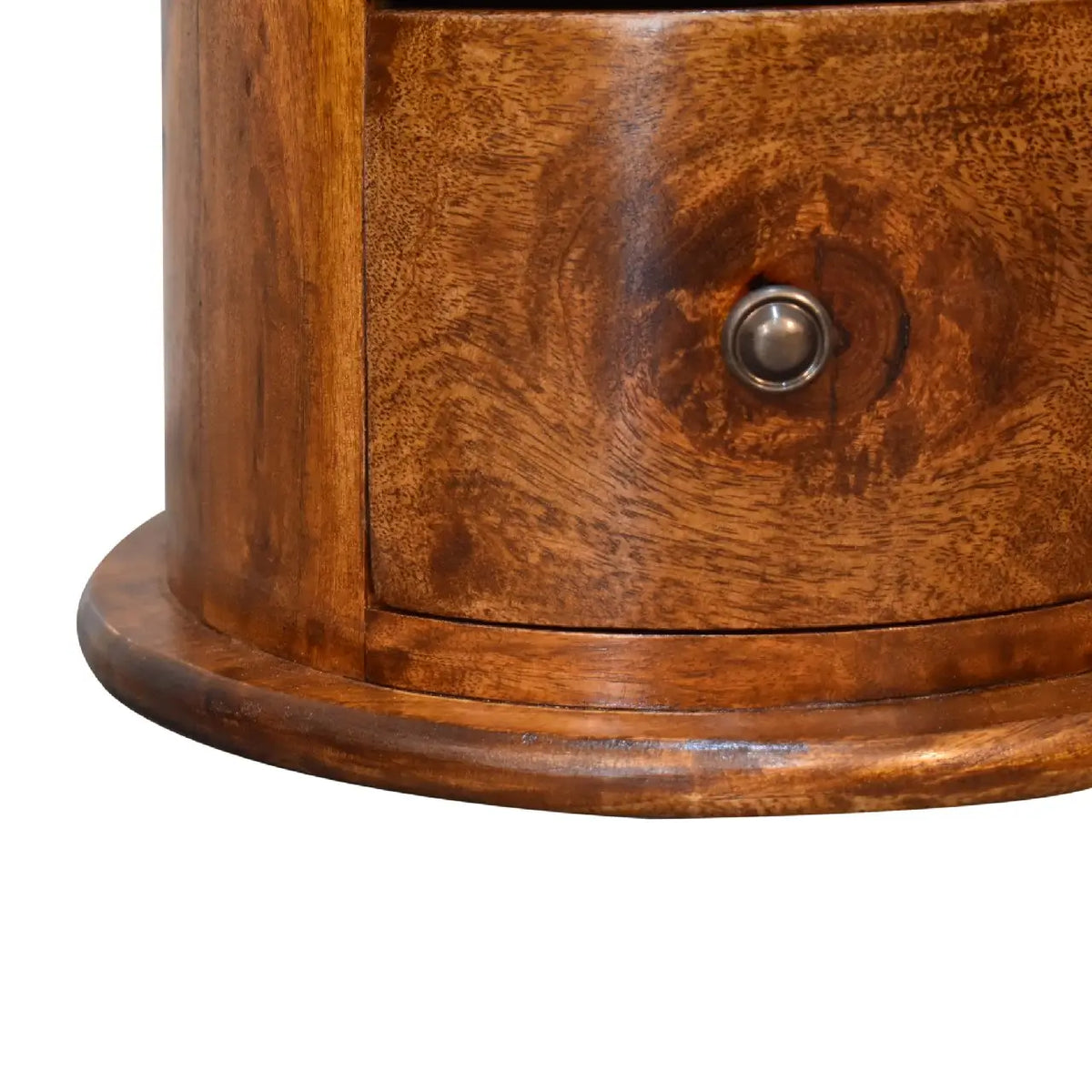 Mini Chestnut Drum Chest of Drawers