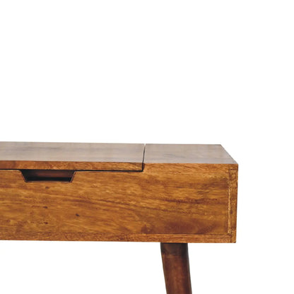 Mini Chestnut Fold Vanity | Chest of Drawers