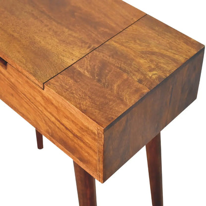 Mini Chestnut Fold Vanity | Chest of Drawers