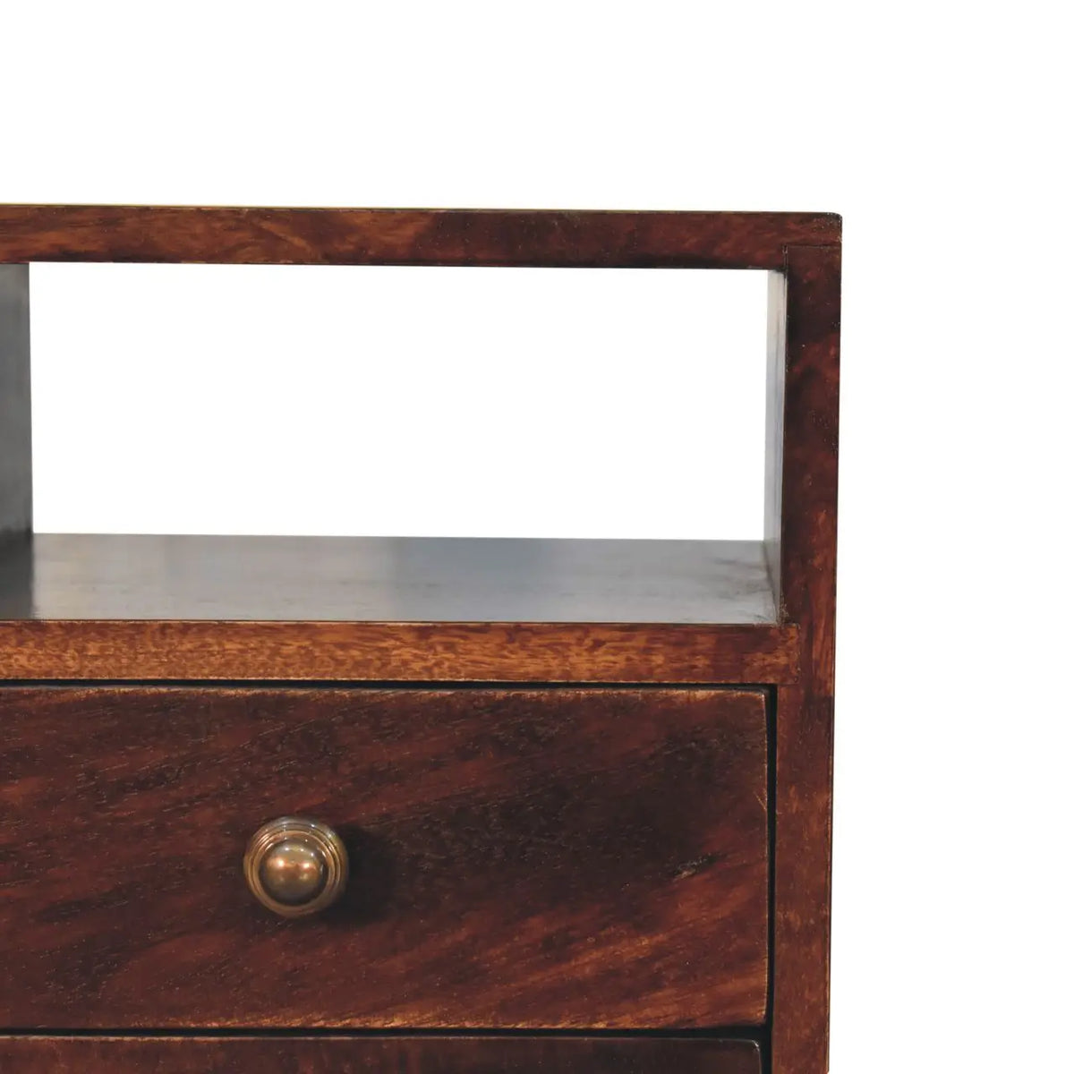 Mini Classic California Walnut Bedside Table | Nightstand