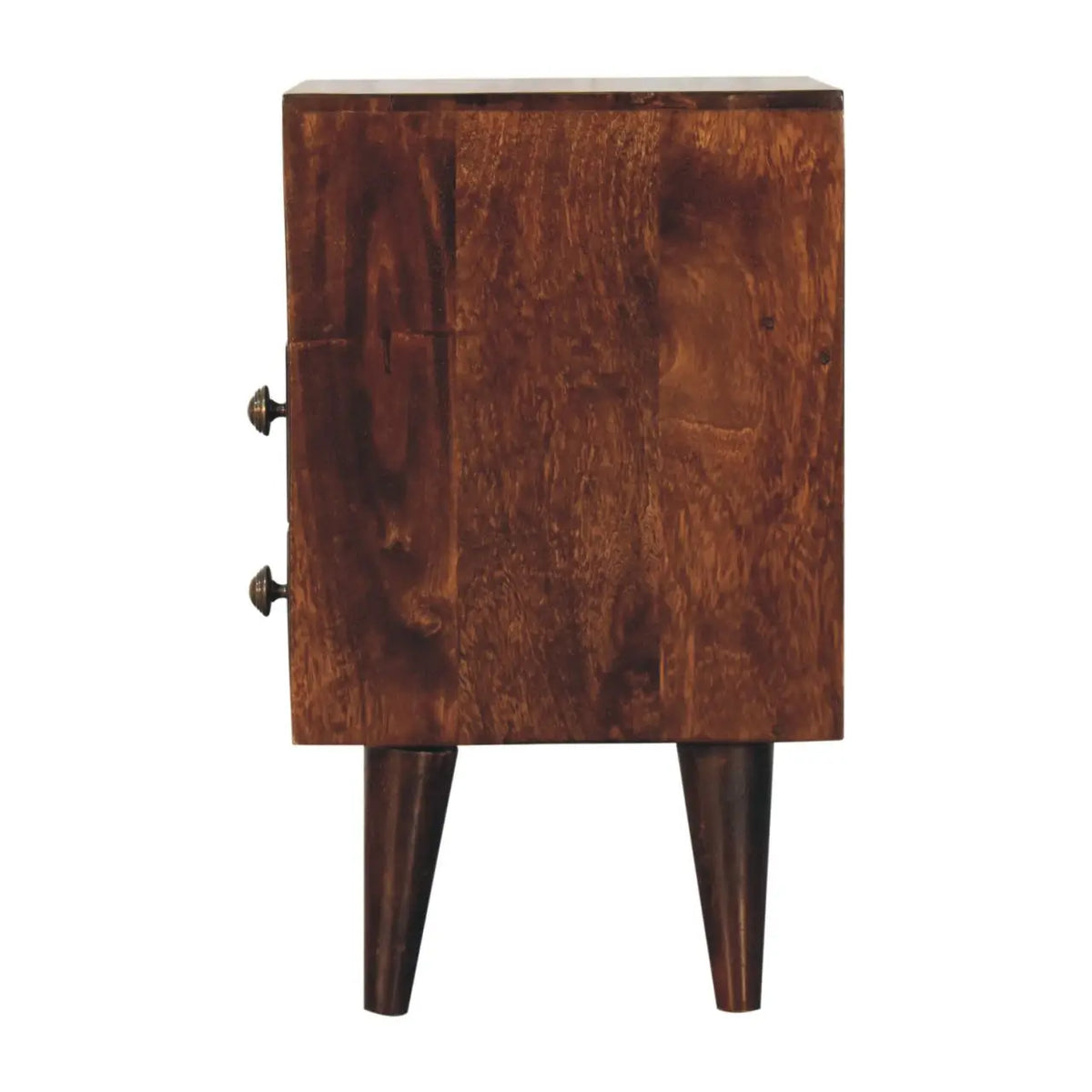 Mini Classic California Walnut Bedside Table | Nightstand