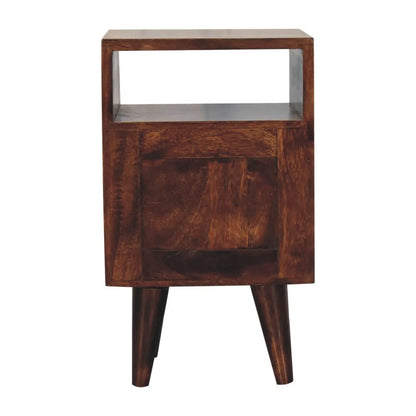 Mini Classic California Walnut Bedside Table | Nightstand
