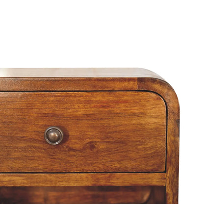 Mini Curve Floating Bedside Table | Nightstand