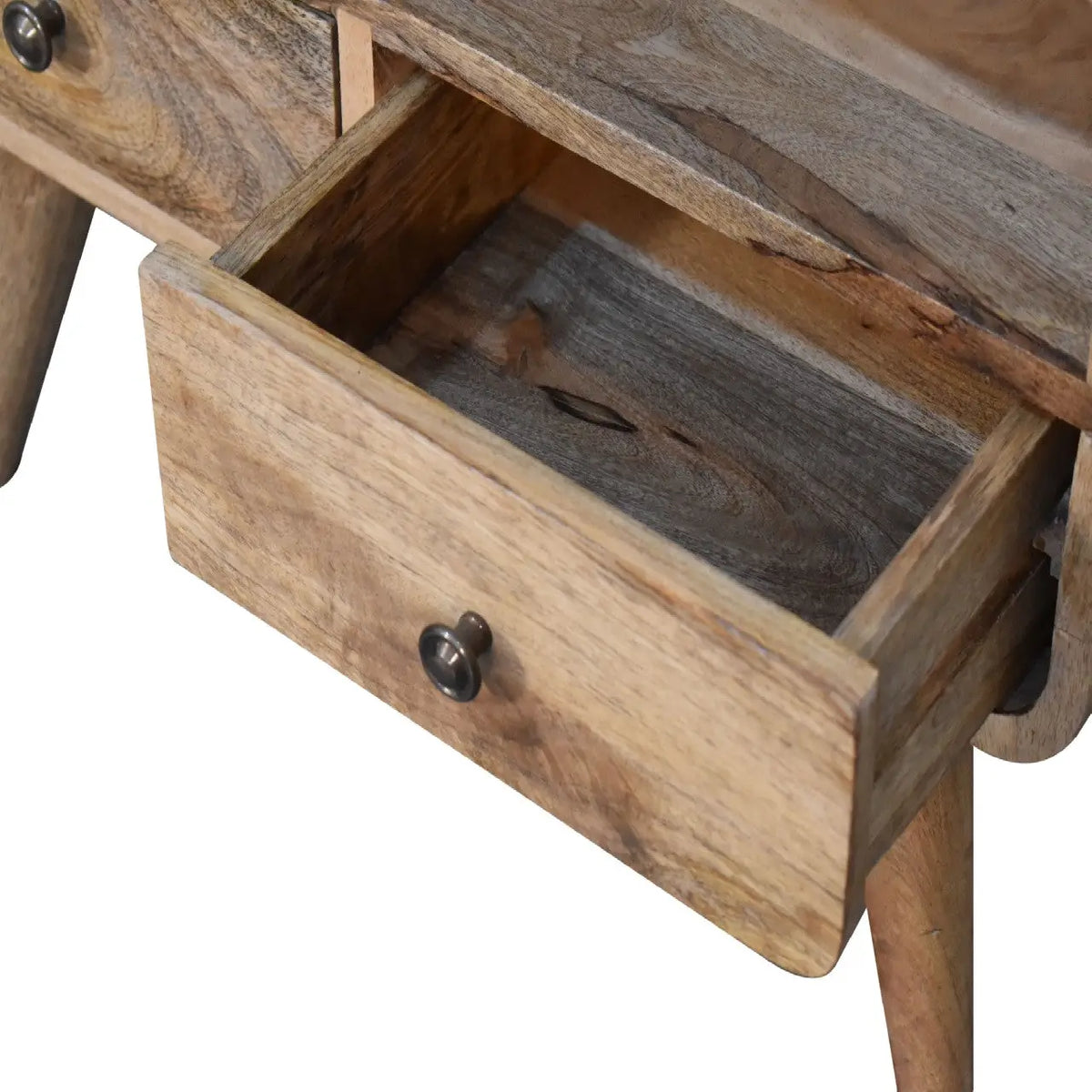 Mini Curved Oak-ish Sideboard | Media Unit