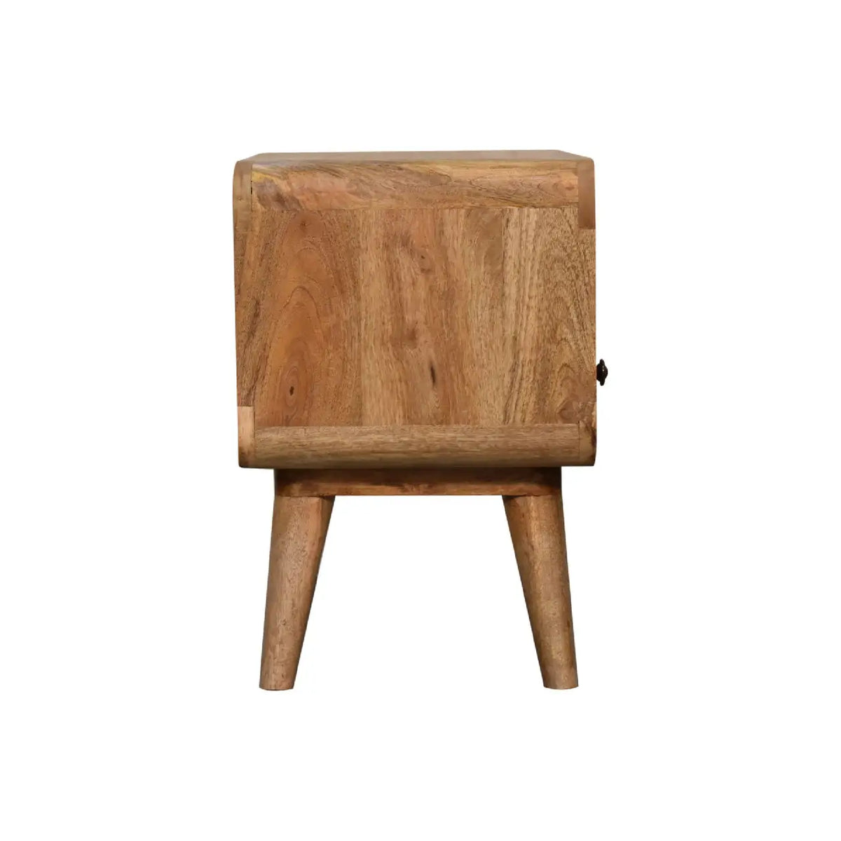 Mini Curved Oak-ish Sideboard | Media Unit