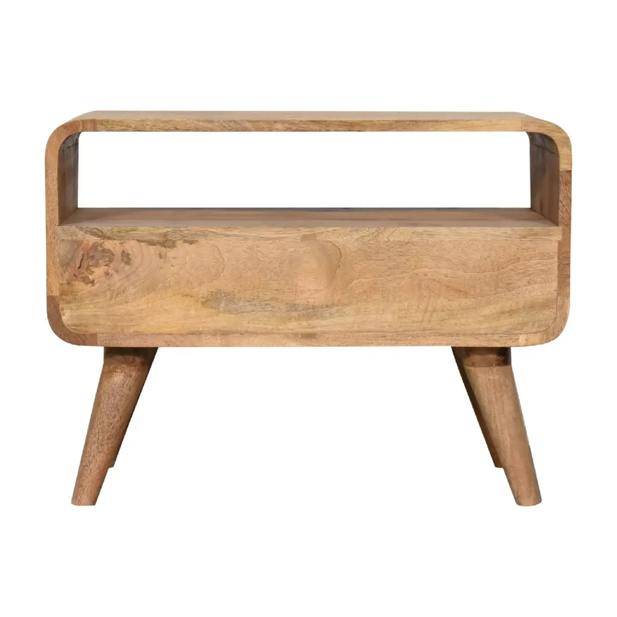 Mini Curved Oak-ish Sideboard | Media Unit