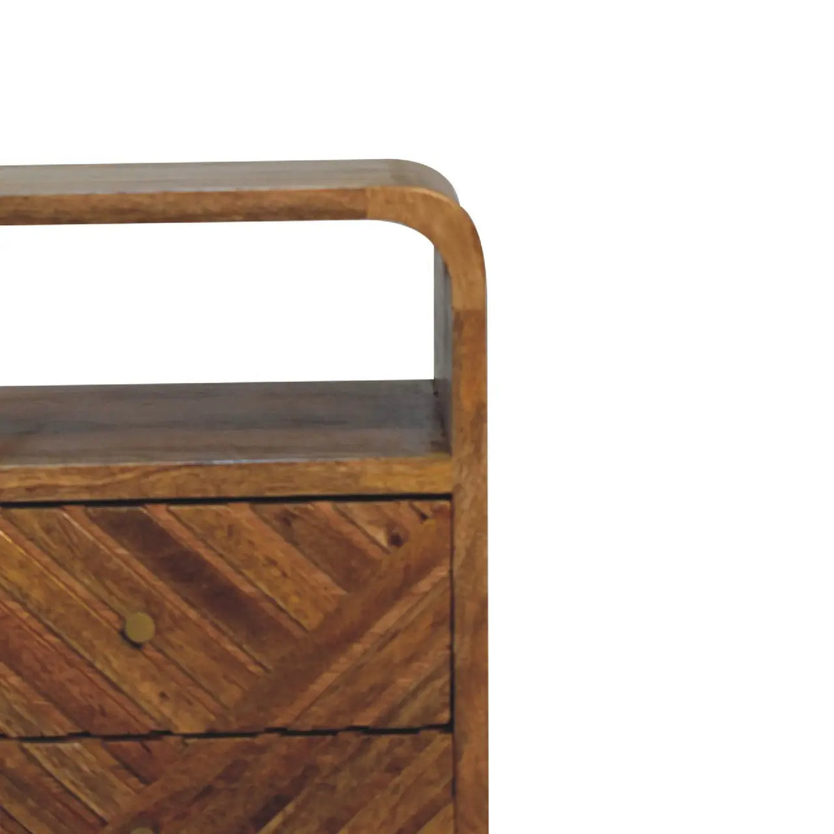Mini Lille Curved Bedside Table | Nightstand