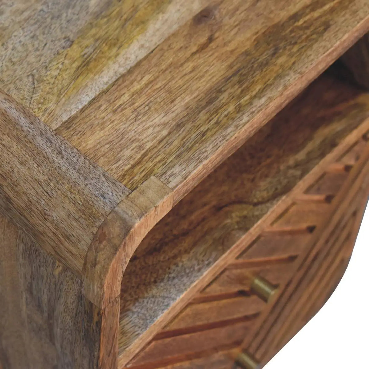 Mini Lille Curved Bedside Table | Nightstand
