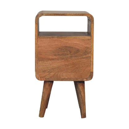 Mini Lille Curved Bedside Table | Nightstand