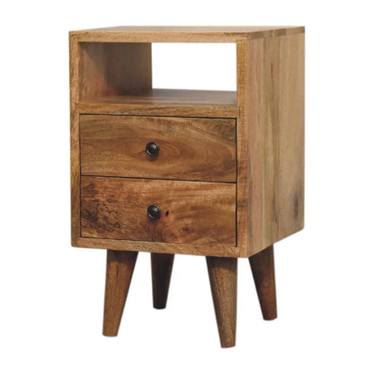 Mini Oak-ish Classic Open Bedside Table | Nightstand