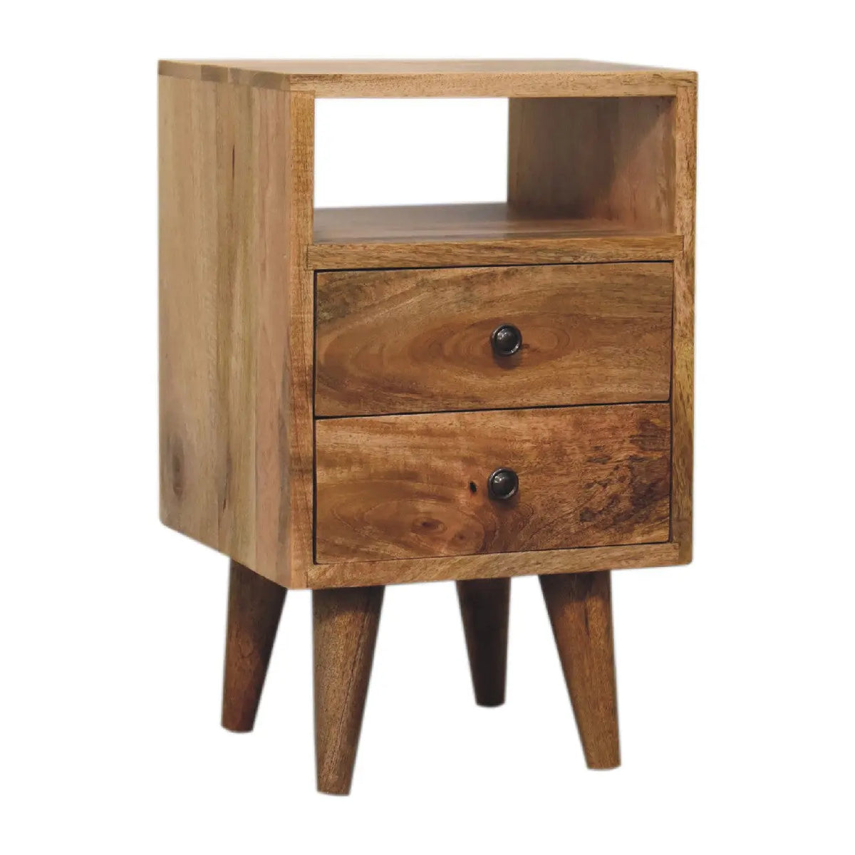 Mini Oak-ish Classic Open Bedside Table | Nightstand