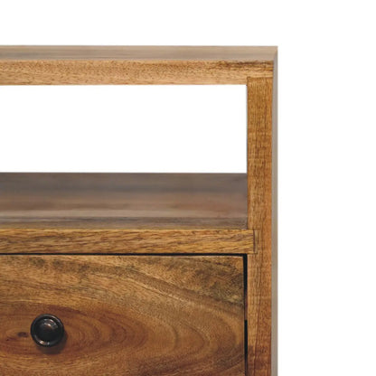 Mini Oak-ish Classic Open Bedside Table | Nightstand