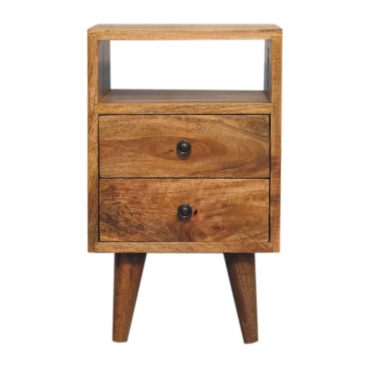 Mini Oak-ish Classic Open Bedside Table | Nightstand
