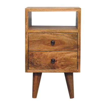 Mini Oak-ish Classic Open Bedside Table | Nightstand