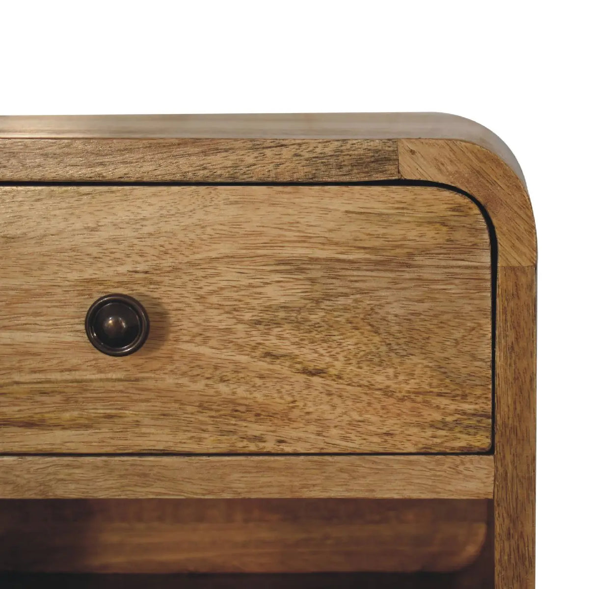 Mini Oak-ish Floating Open Bedside Table | Nightstand