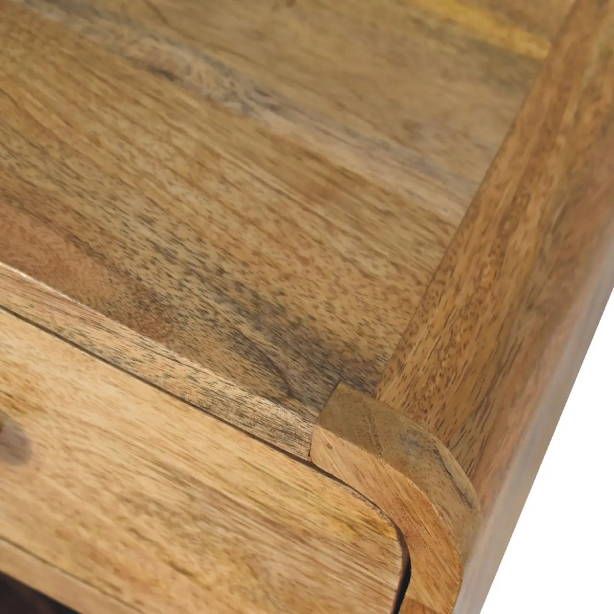 Mini Oak-ish Floating Open Bedside Table | Nightstand