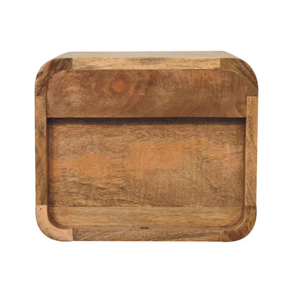 Mini Oak-ish Floating Open Bedside Table | Nightstand
