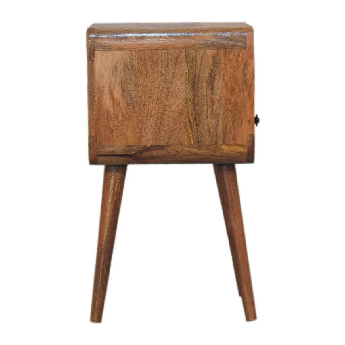 Mini Oakish Curve Open Bedside Table | Nightstand