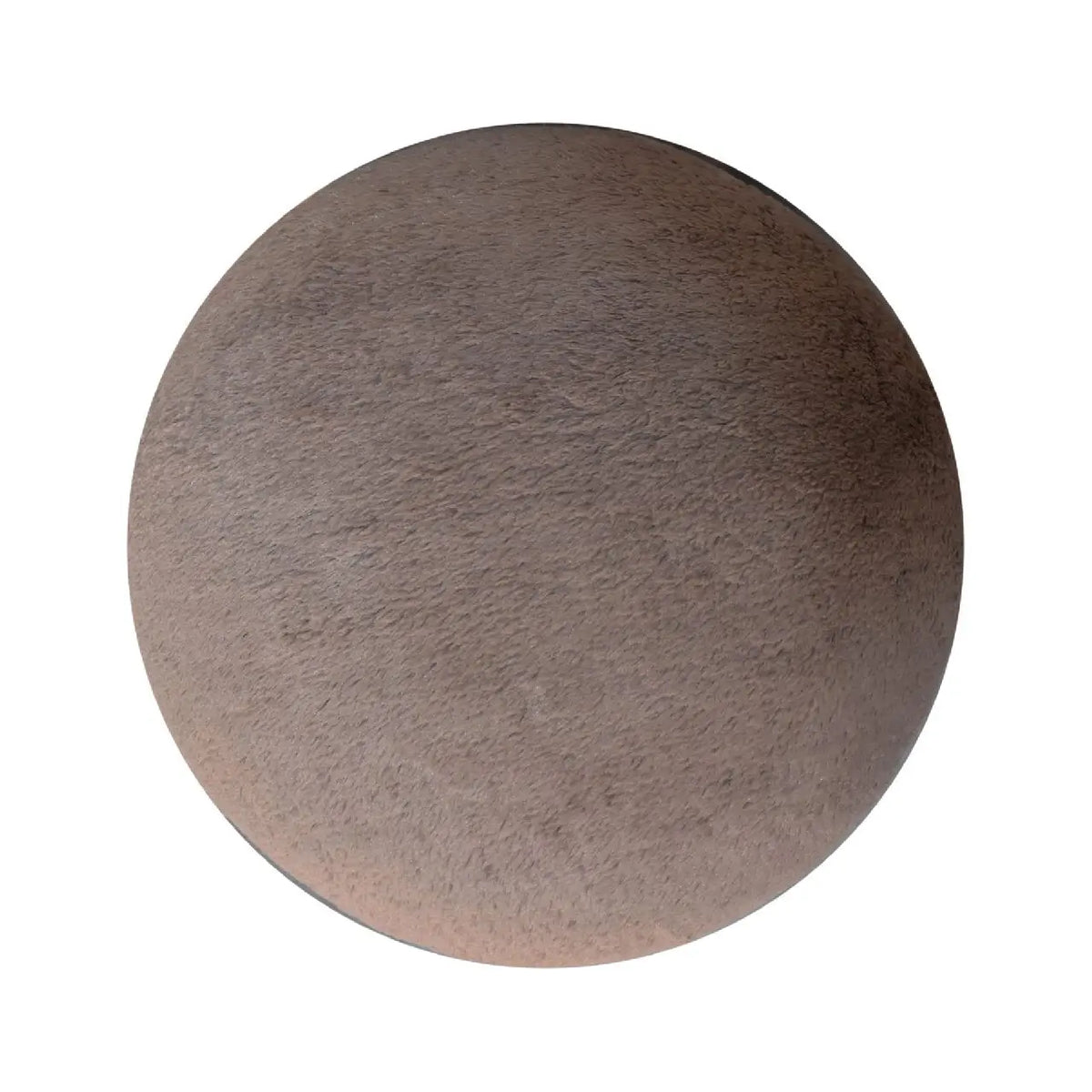Mocha Faux Fur Mushroom Footstool | Ottoman