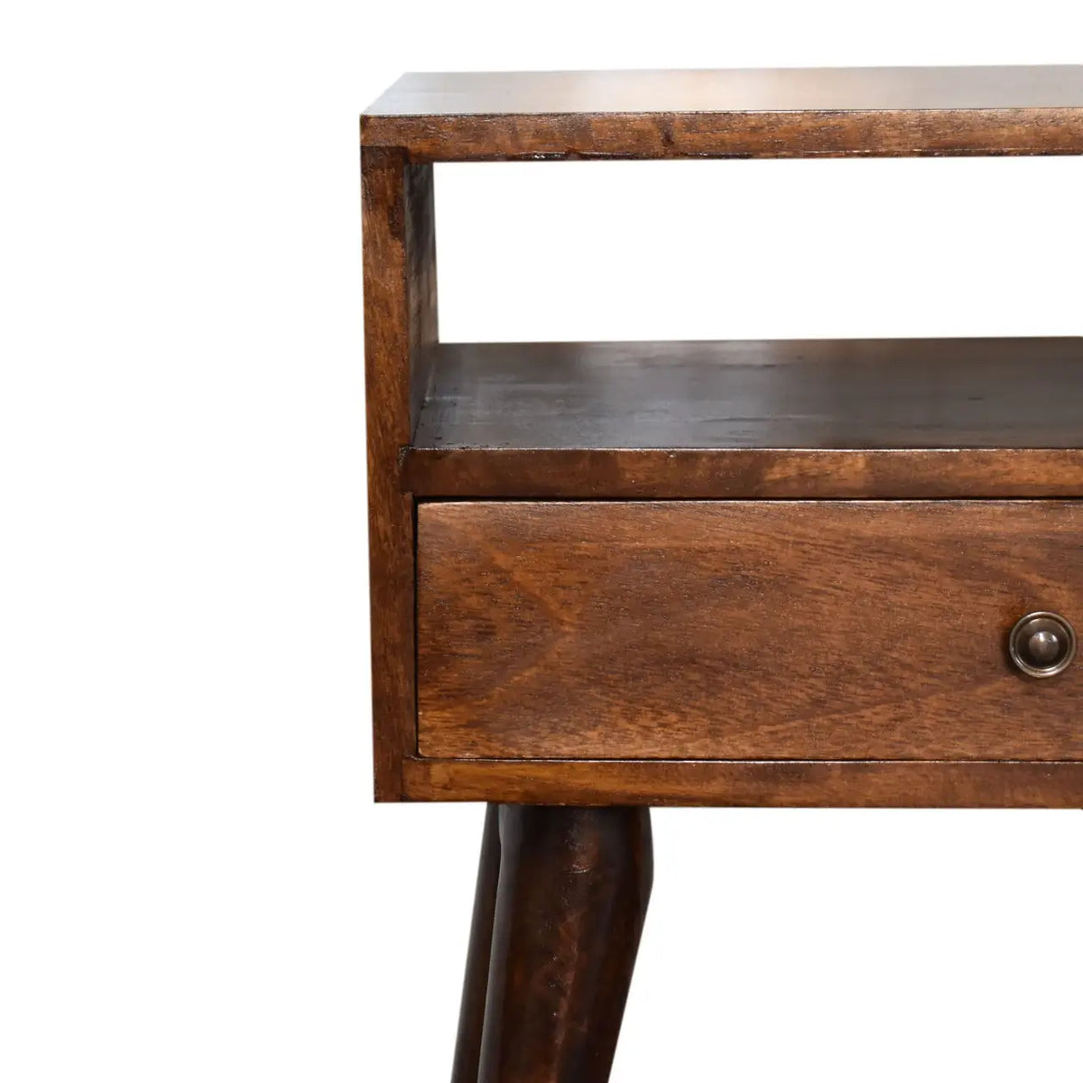 Modern Chestnut Solid Wood Bedside Table | Nightstand