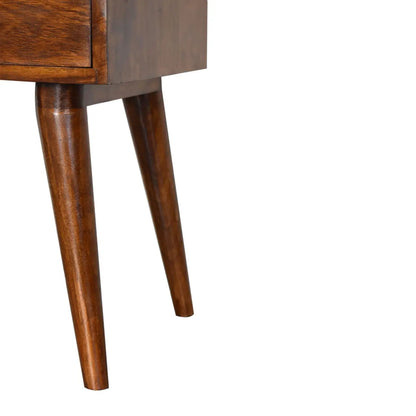 Modern Chestnut Solid Wood Bedside Table | Nightstand