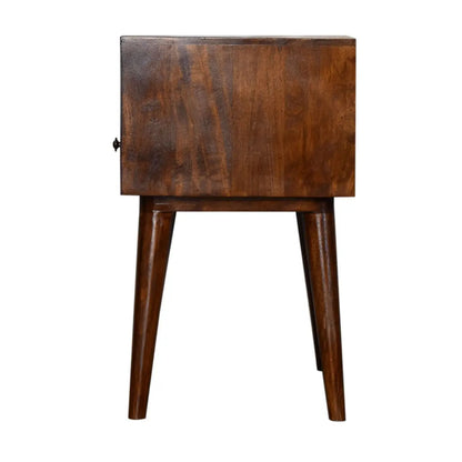 Modern Chestnut Solid Wood Bedside Table | Nightstand