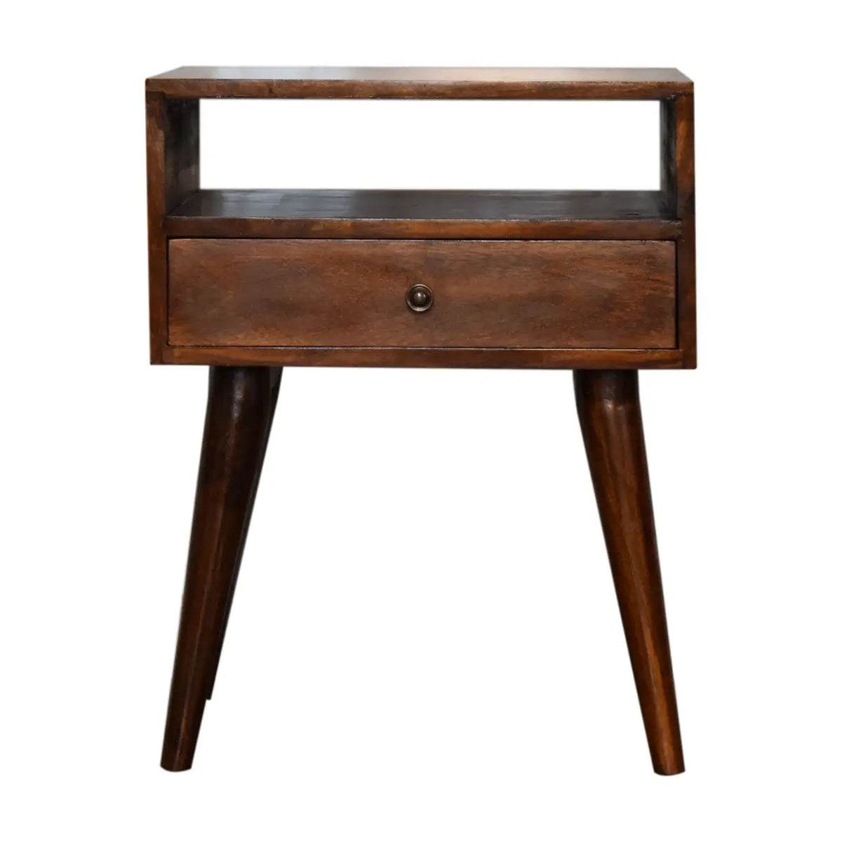 Modern Chestnut Solid Wood Bedside Table | Nightstand