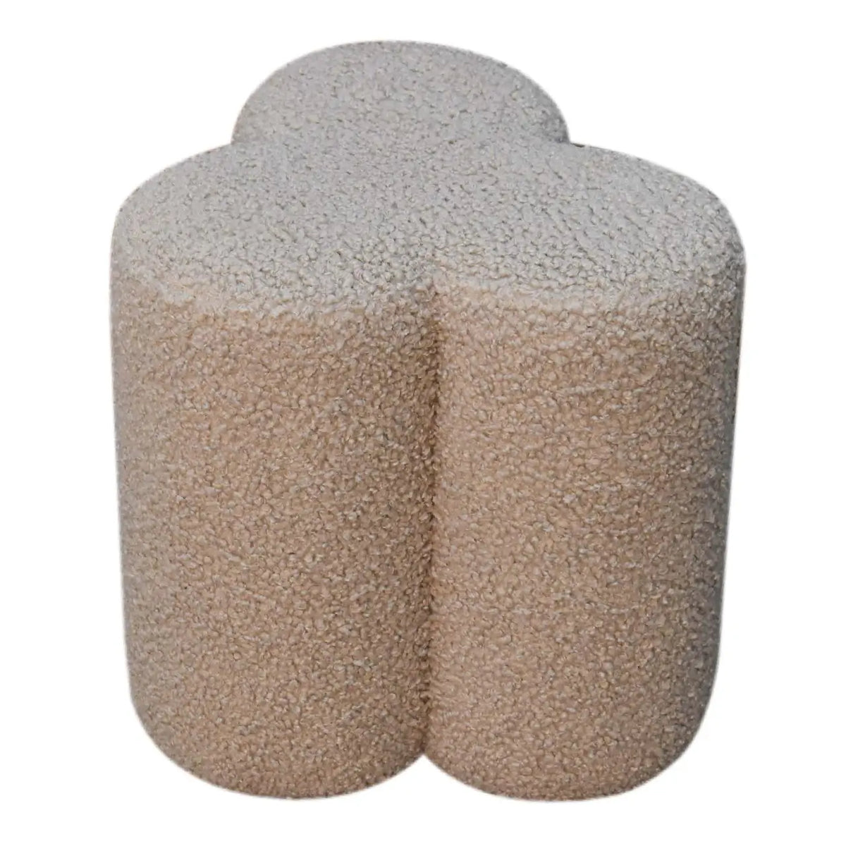 Mud Boucle Clover Footstool | Ottoman